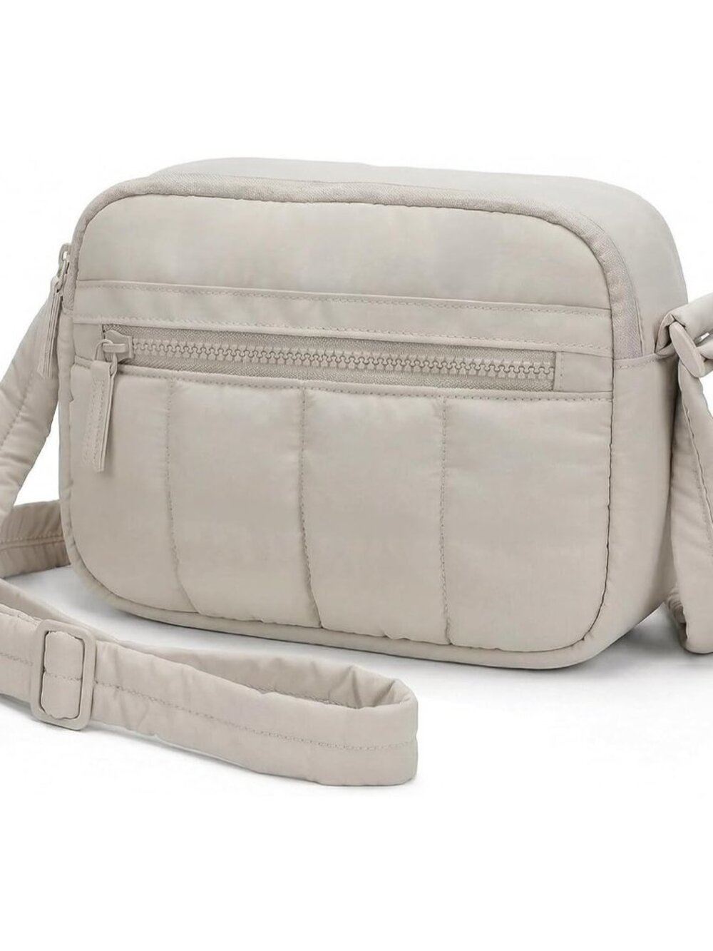 Lightweight Crossbody Bag for Women Puffer Wallet Multi-Pocket Shoulder Purse Ha